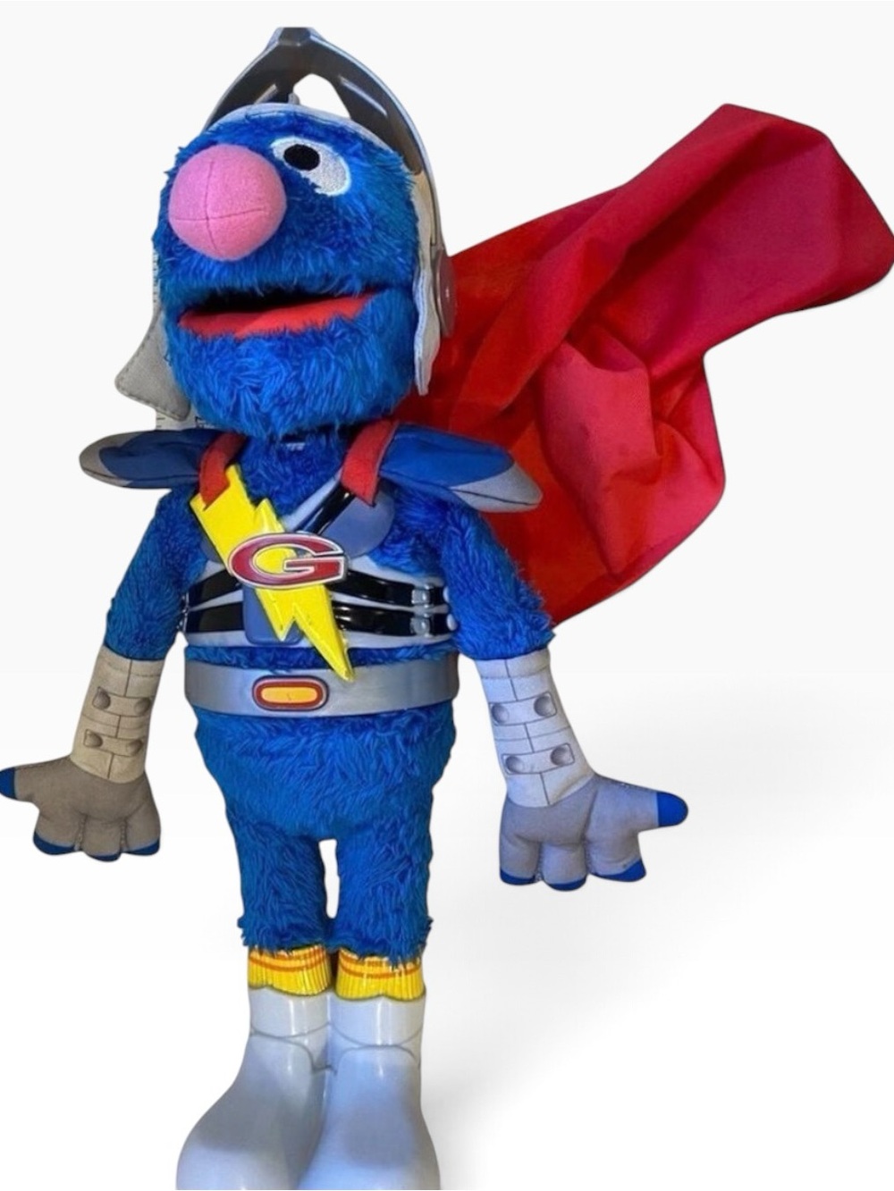 Flying super Grover Sesame Street Hashbro inc 2.0 talking doll plush toy 2011
